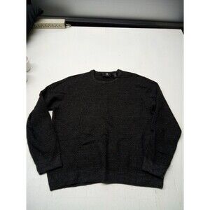 Calvin Klein Merino Wool Blend Sweater Men XL  Grey Long Sleeve Crew Neck